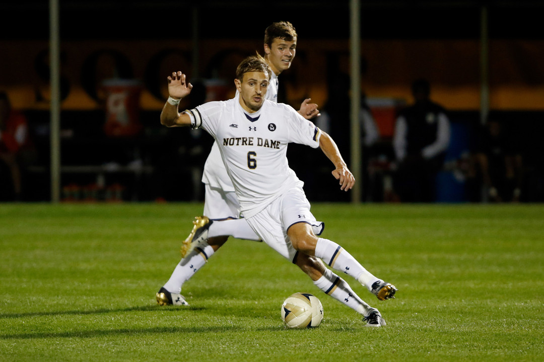 Second team all-ACC performer Max Lachowecki scored the lone Notre Dame goal in the 14th minute of the October meeting with Wake Forest at Spry Stadium