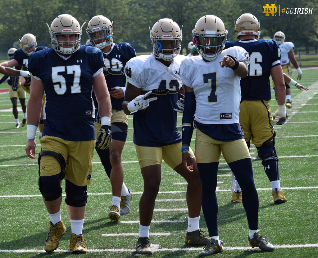 2017 Notre Dame Football Fall Camp - Practice Three