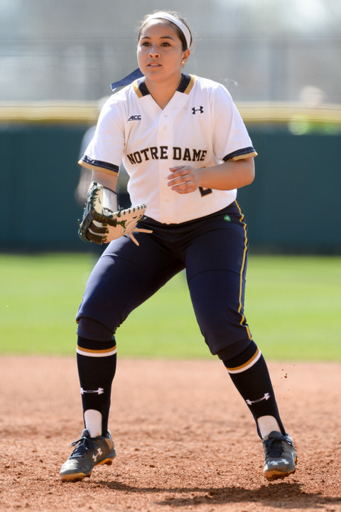 Junior All-American Micaela Arizmendi leads all Notre Dame softball players with 23 RBI this season