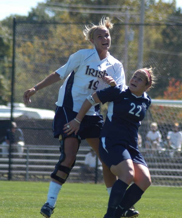 Carrie Dew's strong play and leadership has helped solidify the Notre Dame defense over the past two weeks.