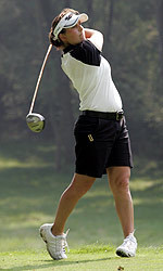 Senior Karen Lotta carded a three-over par 75 during the opening round of the NCAA Central Regional on Thursday in Lubbock, Texas.