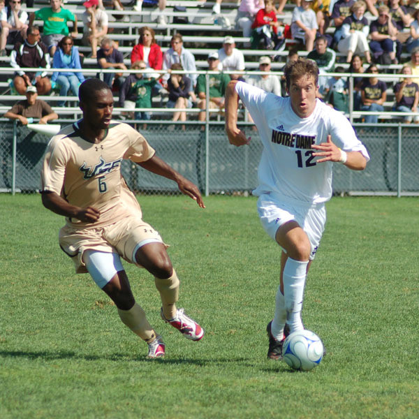 Sophomore Jeb Brovsky netted both Irish goals on the afternoon.