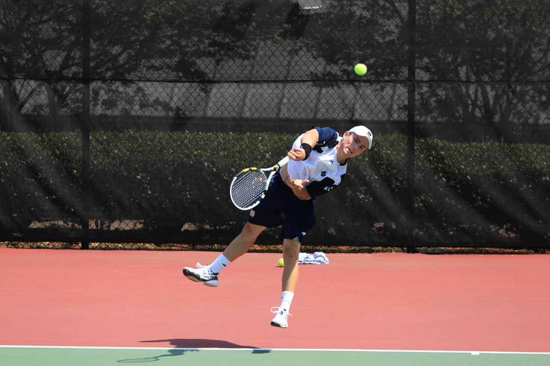 No. 1 singles player Greg Andrews moved up to No. 71 in the latest ITA rankings this week.