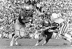 Jerome Heavens , the fifth all-time leading rusher in Notre Dame history, still holds the freshman single-game rushing record (148 yards vs. Georgia Tech in 1975).  In his rookie season, he rushed for 756, a mark that stood until current Irish junior Darius Walker eclipsed the record in 2004.