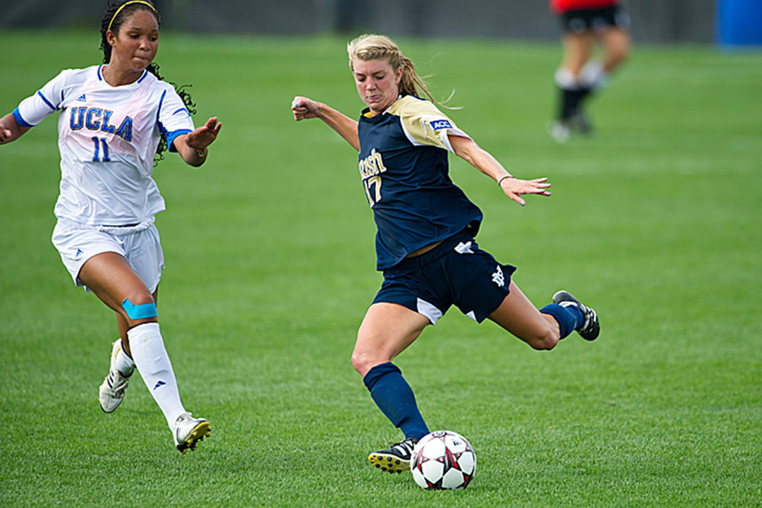 Junior midfielder/defender Taylor Schneider became the 16th different Notre Dame player to record a point this season when she set up Elizabeth Tucker's second goal of the night in Thursday's 3-2 double-overtime loss at #1 Virginia.
