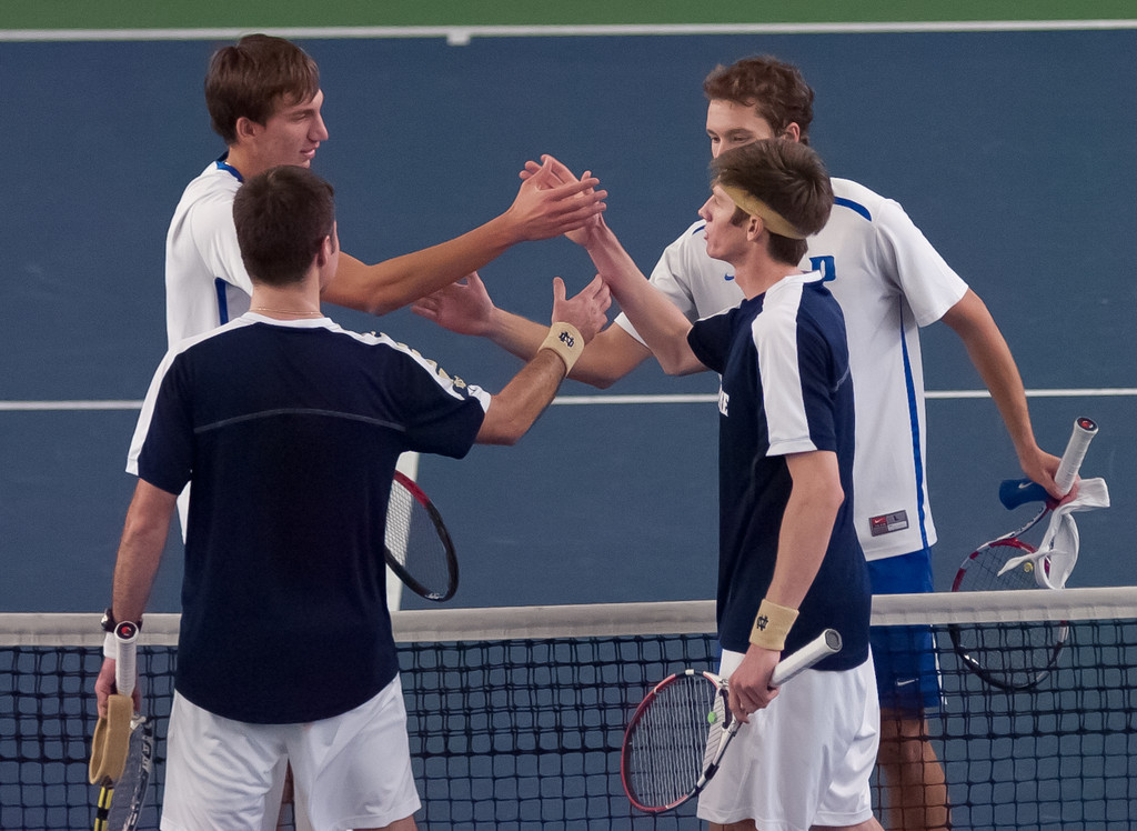 Notre Dame Men's Tennis vs Duke on 02-03-2013