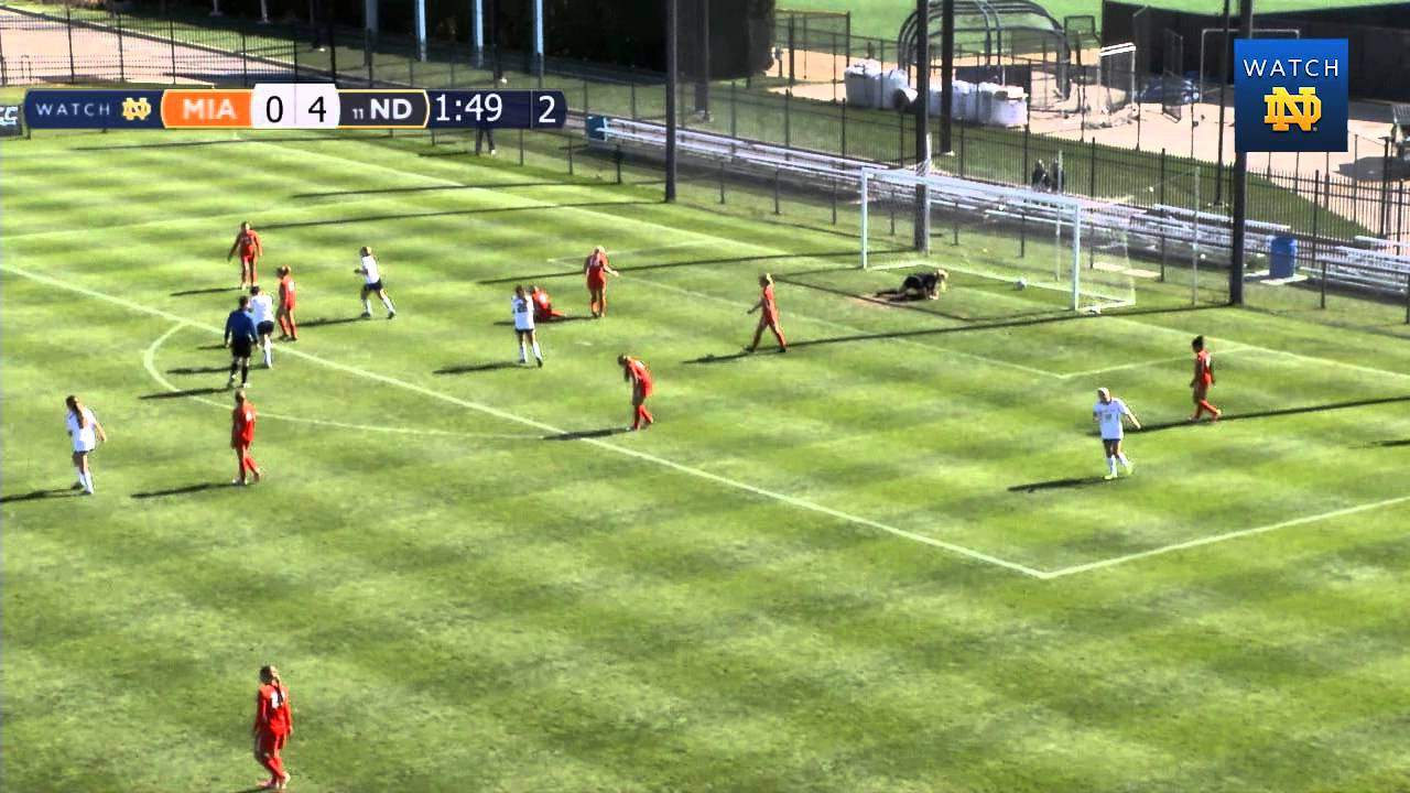 Notre Dame vs Miami Women's Soccer Highlights