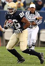 Senior halfback Travis Thomas and the Irish will open their 2007 season Saturday against Georgia Tech at Notre Dame Stadium.