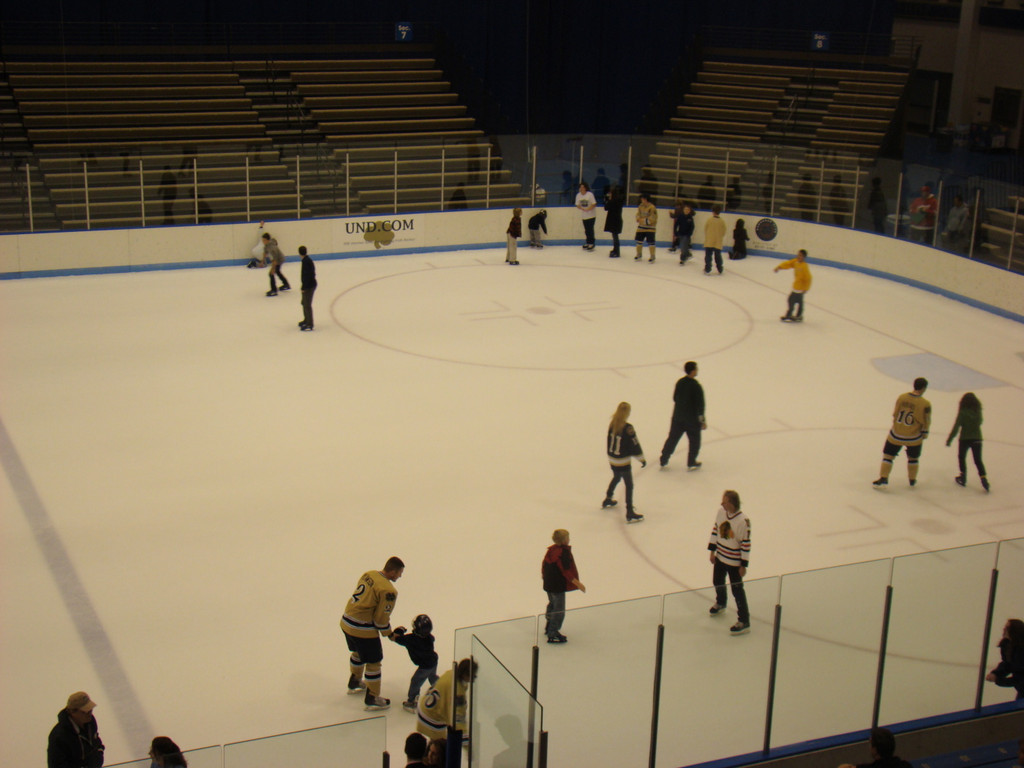 Notre Dame Hockey Skate with the Irish