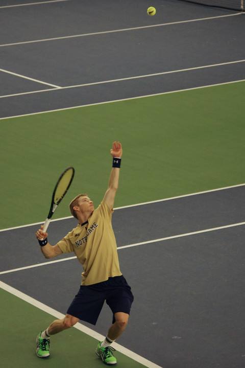 Sophomore Josh Hagar clinched the 4-3 win for the Irish over Miami.