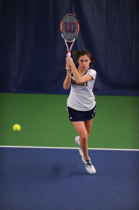 Shannon Mathews lost a hard-fought match to Allie Will of Florida (7-6, 6-3) to see her NCAA Singles Championship come to an end.