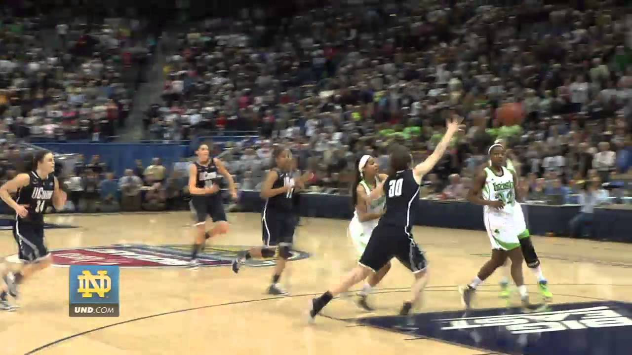 Notre Dame Game Winning Shot Against UConn UND.com Exclusive Angle