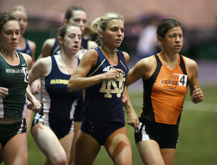 Senior Amy Kohlmeier has already set a BIG EAST qualifying mark for the mile with a time of 5:02.30.