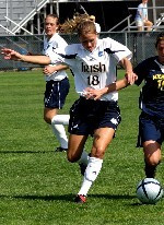 Christie Shaner and her Notre Dame teammates have allowed just nine goals, 31 shots on goal and 25 corner kicks in 14 games this season.