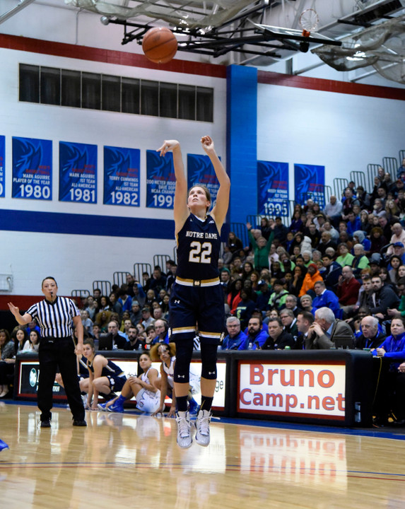Senior guard Madison Cable scored a career-high 21 points in Notre Dame's 90-48 win over UCLA last year at Purcell Pavilion.