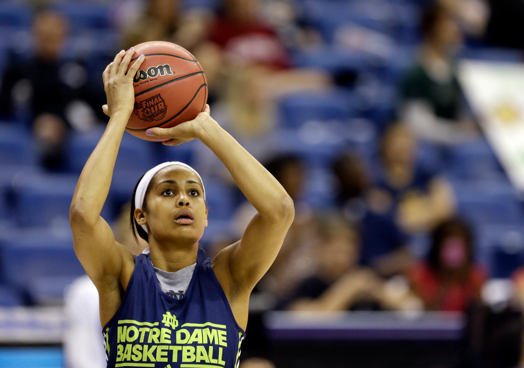 Skylar Diggins at Saturday's practice.