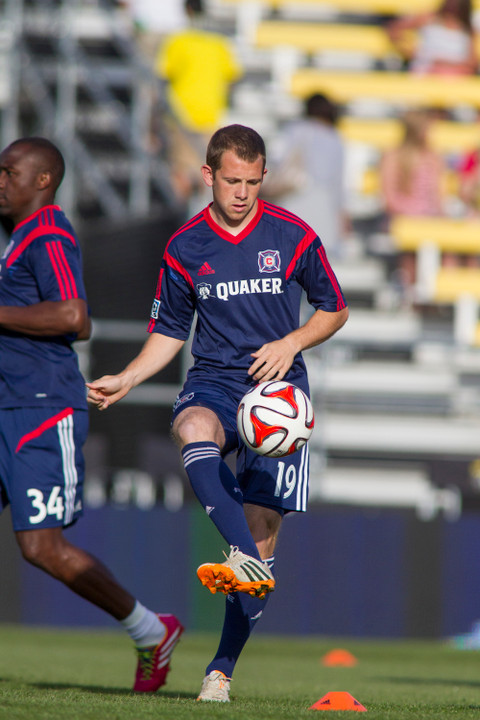 Harrison Shipp helped Notre Dame win the national title in December and he currently leads the Chicago Fire in goals and assists.