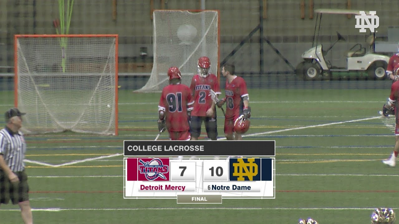 Highlights | @NDlacrosse vs. Detroit Mercy (2018)