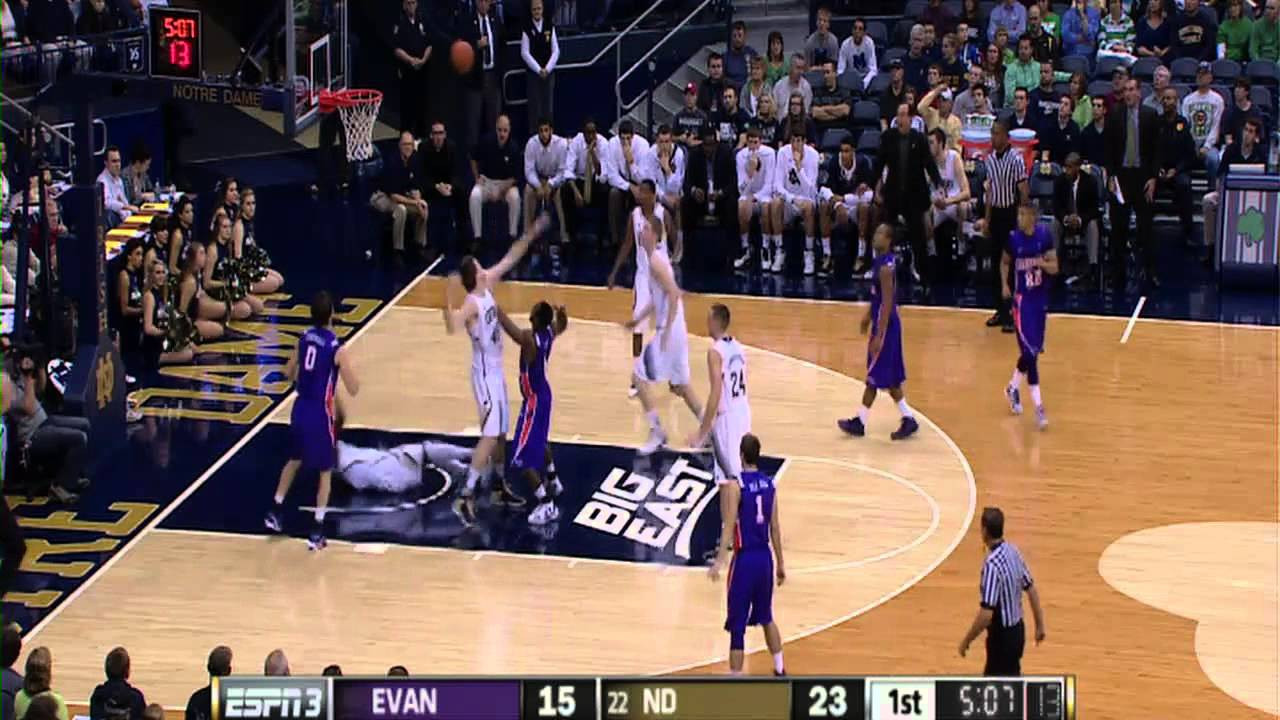 Irish Take Out Evansville - Notre Dame Men's Basketball