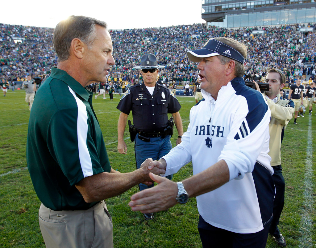 Irish Earn Resounding First Win, 31-13 Over #15 Spartans (AP)