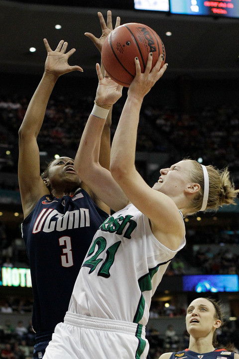 Senior guard/tri-captain and two-time honorable mention All-American Natalie Novosel was selected as the Notre Dame Monogram Club Co-Most Valuable Player at the Fighting Irish year-end awards banquet that was held Tuesday night before an overflow crowd of 1,200 fans at Purcell Pavilion.
