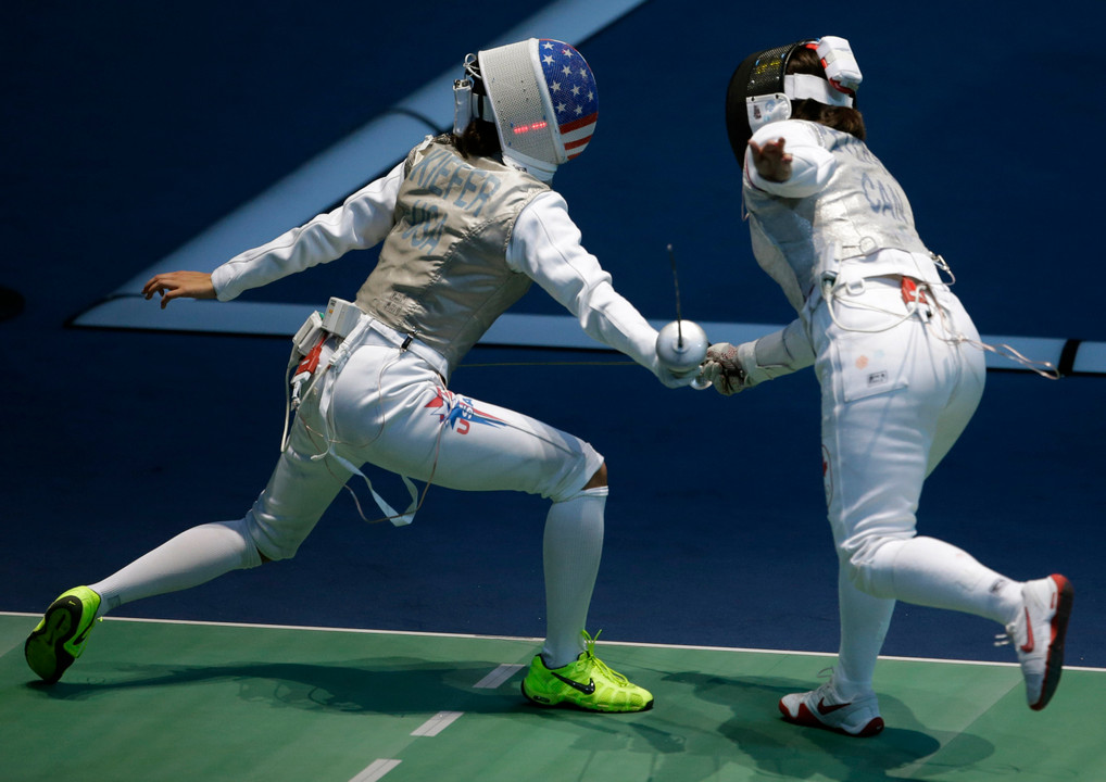 Lee Kiefer, one of five U.S. Olympians with ties to the Notre Dame program, was also one of 13 competitors in national competitions in the months of January and February.
