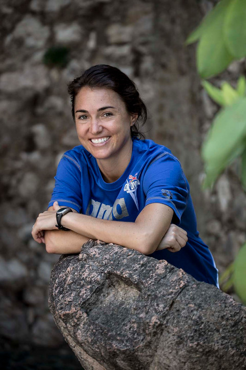 2008 Notre Dame alum Tara Hyer Tira now competes professionally as a high diver, which takes her to heights of 20 meters.