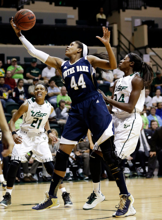 Notre Dame forward Ariel Braker