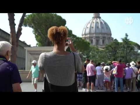 #NDWBBAbroad | Day 2 | Welcome to the Vatican