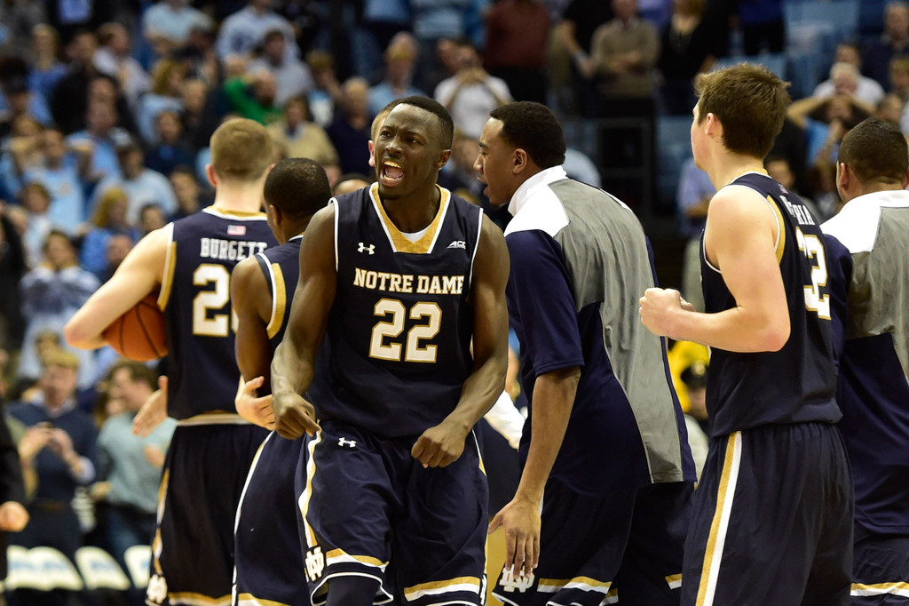 No. 13 Notre Dame ve. No. 18 UNC