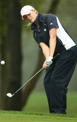 Sophomore Annie Brophy carries a 74.67 stroke average into the Wolverine Invitational.