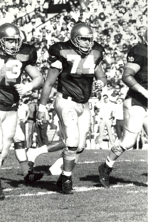 Mirko Jurkovic started at offensive guard in 1990 and '91 for the Irish.