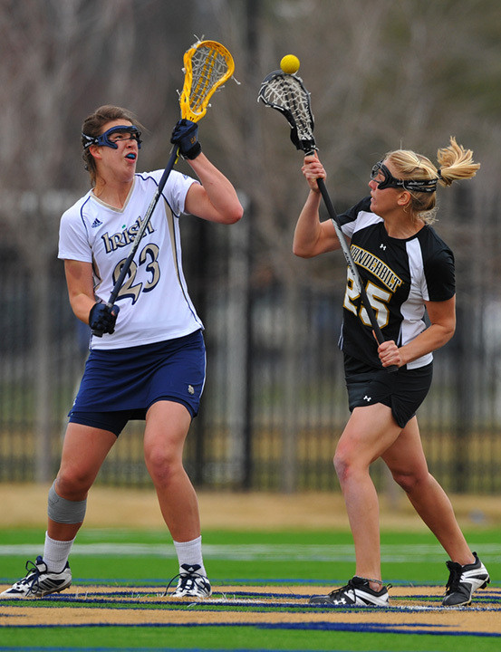 Senior Kailene Abt scored two goals in the 6-5 double overtime loss to Cornell.