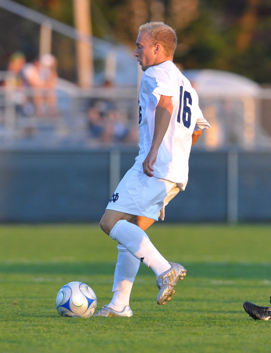 Irish men's soccer senior Andrew Luttrell