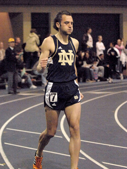 Senior Thomas Chamney became a three-time All-American on Saturday, earning his latest certificate on Saturday night with an eighth-place finish in the 800 meters at the NCAA Indoor Championships in Fayetteville, Ark.