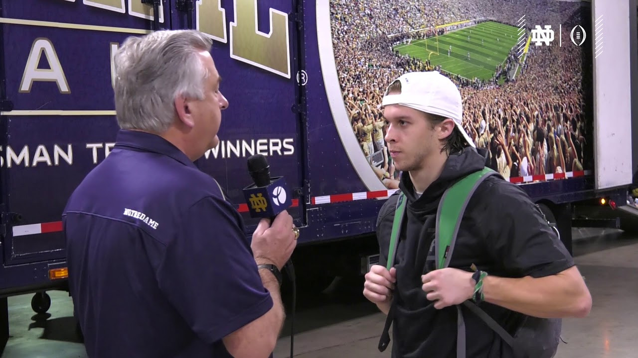 @NDFOOTBALL | CHRIS FINKE POST PRACTICE