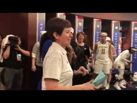@NDWBB | Elite Eight Locker Room Celebration