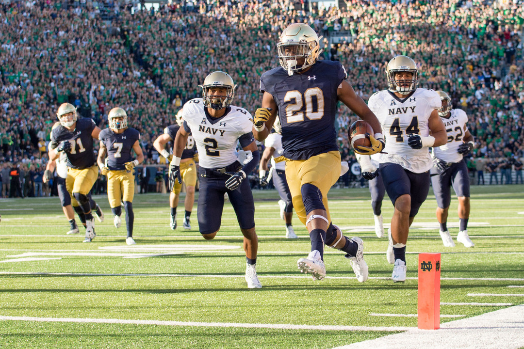 C.J. Prosise needed just 150 carries to reach 1,00 rushing yards on the season - the second-fastest to that milestone in school history.