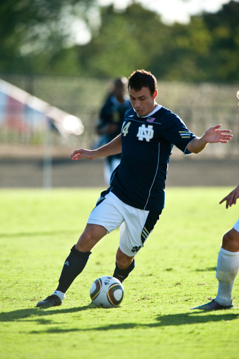 Junior forward Danny O'Leary put the Irish on the board in the 21st minute.