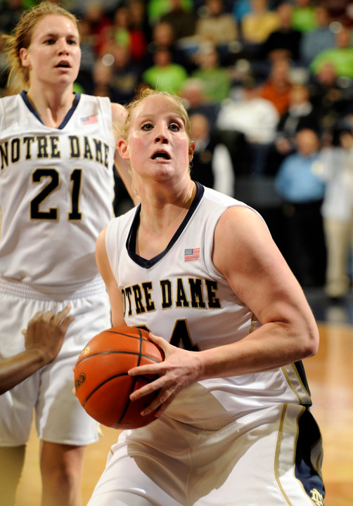 Fifth-year senior guard/tri-captain Lindsay Schrader posted a double-double (14 points, 11 rebounds) in last year's 72-66 win over West Virginia at Purcell Pavilion.