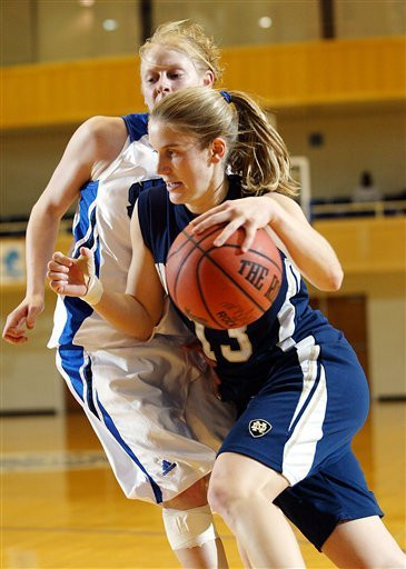 Megan Duffy and the Irish battle UCSB in the the first round of the NCAA Tournament.