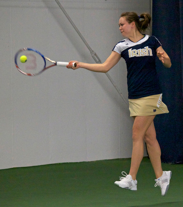 Senior Chrissie McGaffigan was one of five Irish players to earn singles wins Sunday
