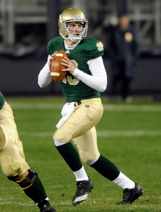 The jersey and pants for the Shamrock Series game will match last year's uniform for the Army game.