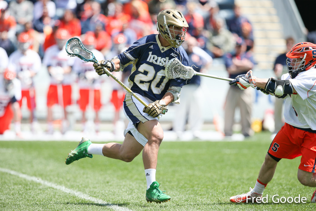 Nick Ossello scored two goals in the regular-season showdown with Duke.