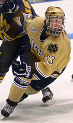 Garrett Regan scored short-handed versus Western Michigan for his 10th goal of the season in the 3-2 loss to the Broncos.