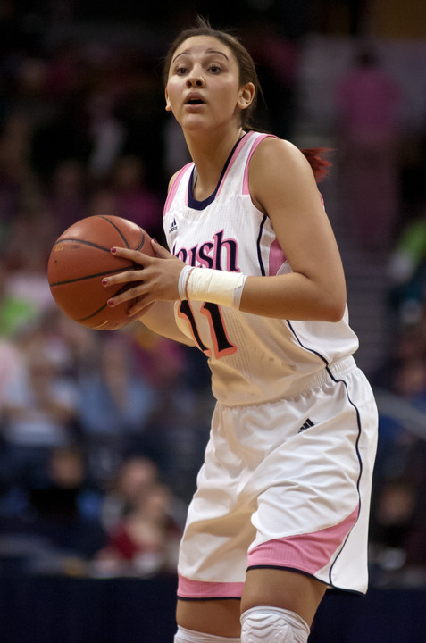 Junior forward Natalie Achonwa became the first Notre Dame player in more than 25 years to register 20 points and 20 rebounds in a game, hitting those totals exactly in Sunday's BIG EAST quarterfinal win over South Florida.