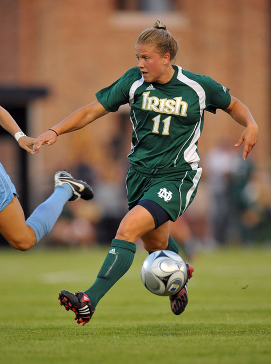 Senior forward/tri-captain Michele Weissenhofer and the second-ranked Fighting Irish will be back in action Sunday at 1:30 p.m. (ET) against Wisconsin-Milwaukee at Alumni Stadium on the final day of the 17th annual Inn at Saint Mary's Classic.