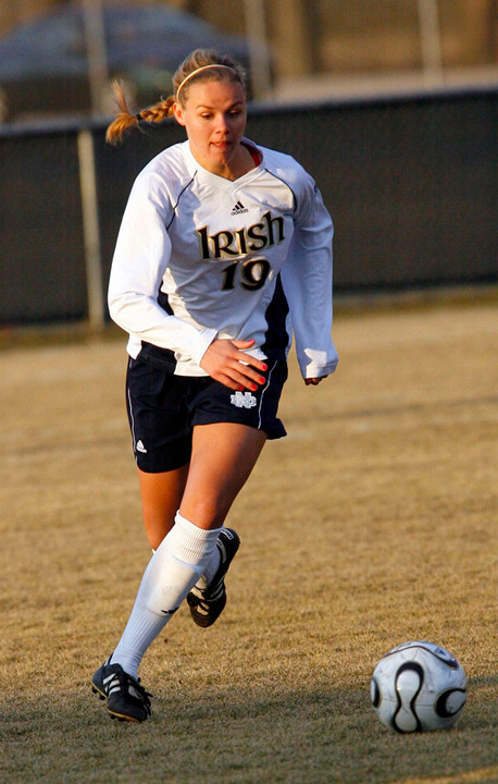 Senior defender/co-captain Carrie Dew was named an NSCAA first-team All-America selection late Friday, becoming the first Irish defender to earn that distinction since 1997.