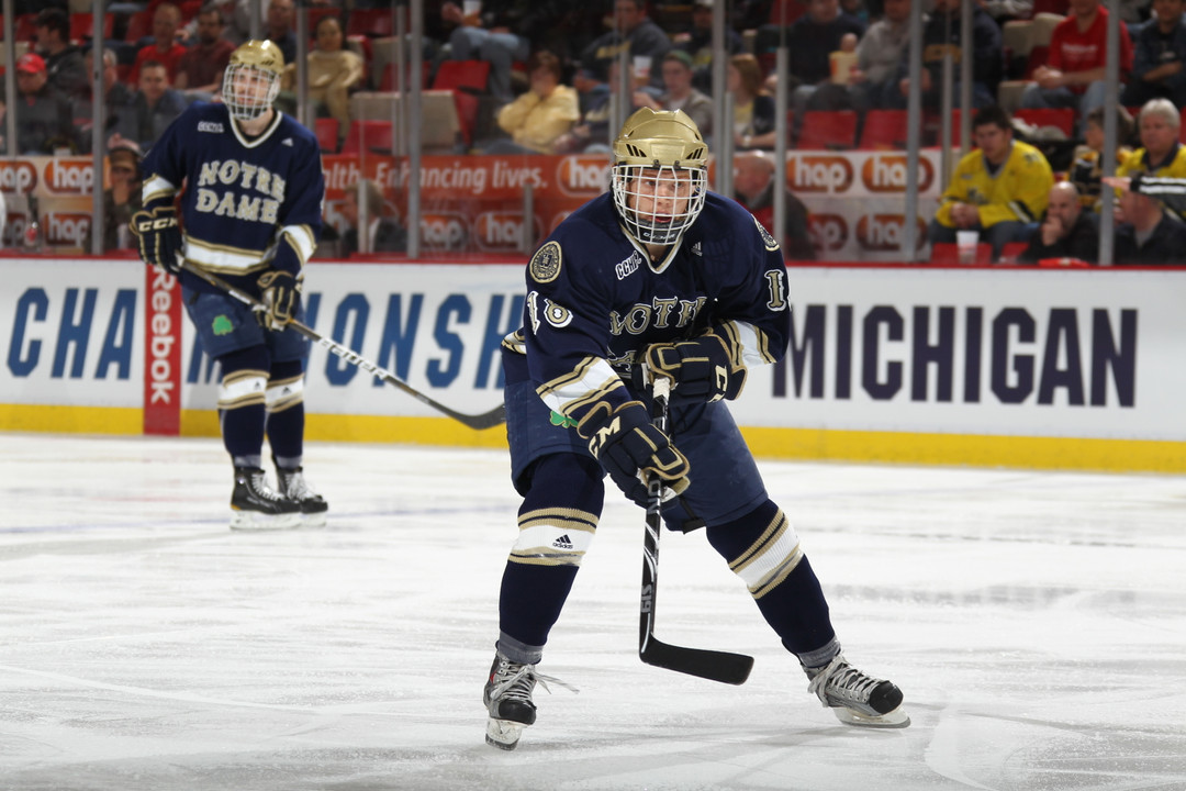 Sophomore center T.J. Tynan collected his second Monogram Club Most Valuable Player Award at Hockey's Annual Awards Show.