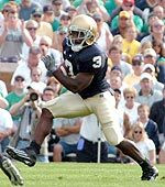 Darius Walker will hope to find a bit of running room this afternoon vs. the Huskies.